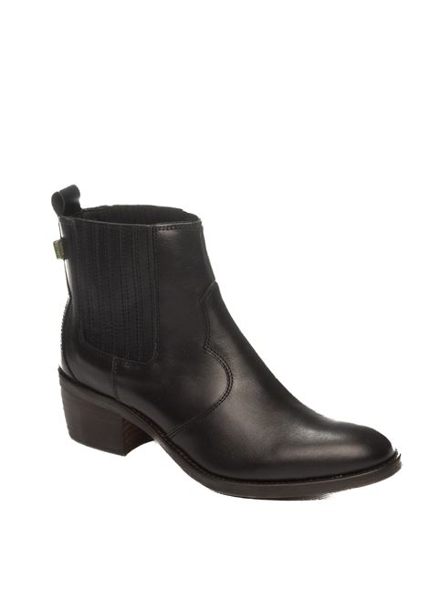 tronchetto in pelle nero DAKOTA BOOTS | DKT73TEXAS-NEGRO